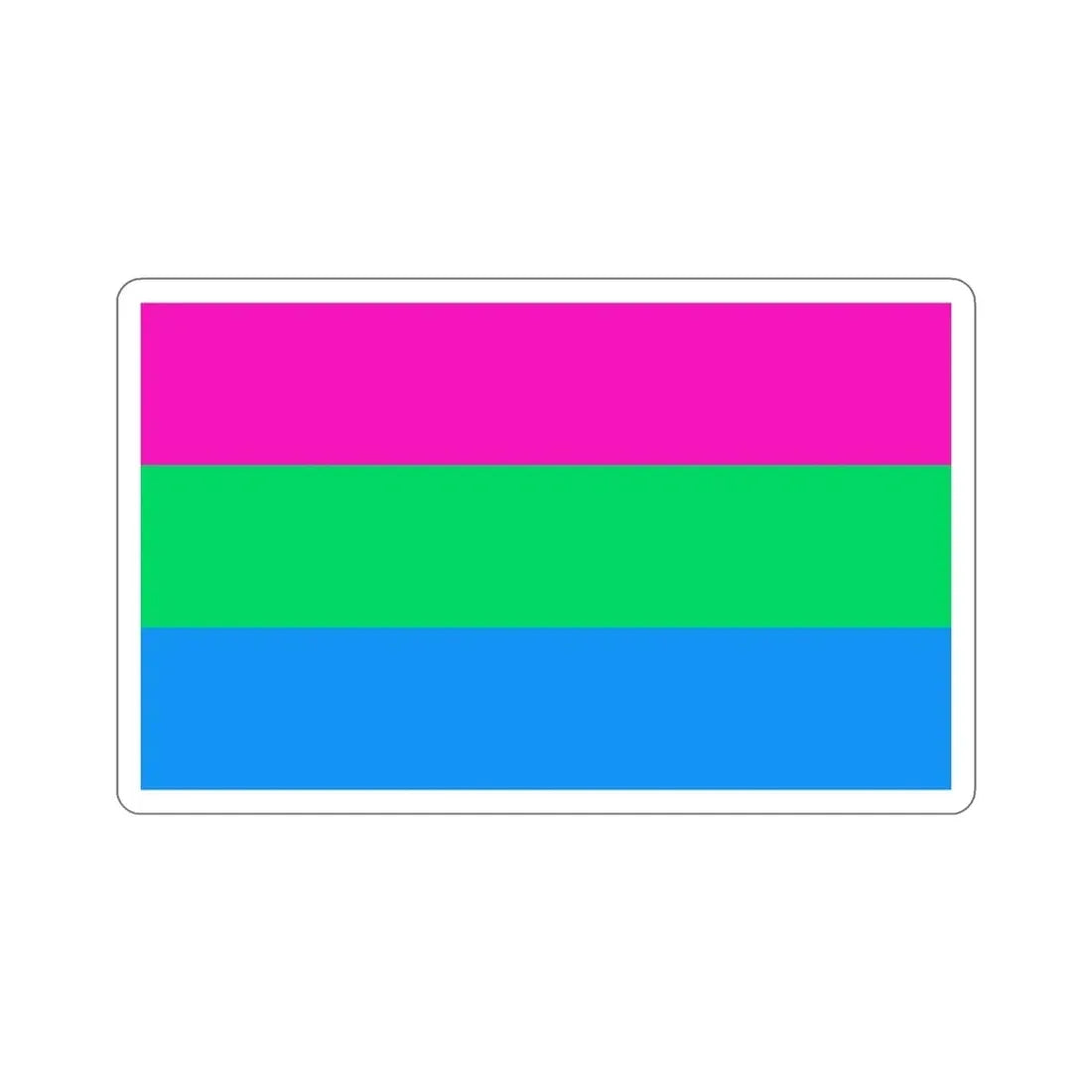 Polysexuality Pride Flag STICKER Vinyl Die-Cut Decal - The Sticker Space