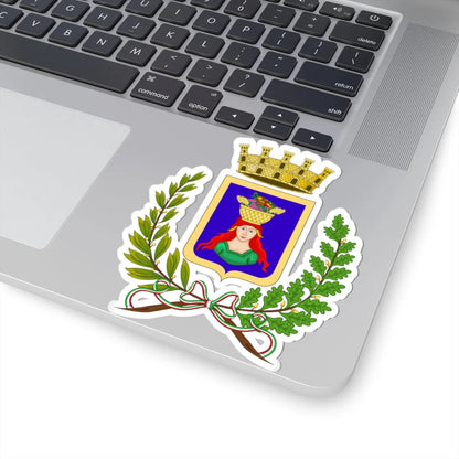 Pomezia-Stemma (Italy) (Coat of Arms) STICKER Vinyl Kiss-Cut Decal - The Sticker Space