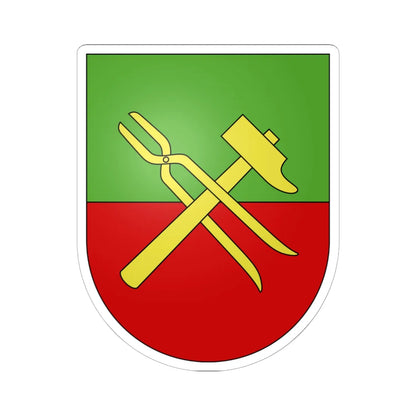 Pompaples-coat of arms (Switzerland) (Coat of Arms) STICKER Vinyl Kiss-Cut Decal 6 Inch White - The Sticker Space