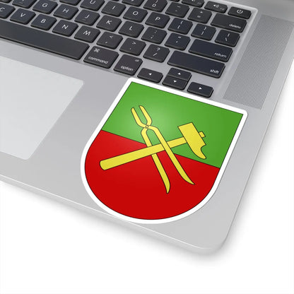 Pompaples-coat of arms (Switzerland) (Coat of Arms) STICKER Vinyl Kiss-Cut Decal - The Sticker Space