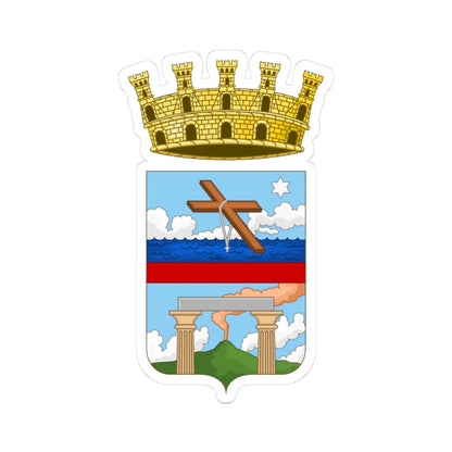 Pompei-Stemma (Italy) (Coat of Arms) STICKER Vinyl Kiss-Cut Decal 3 Inch White - The Sticker Space