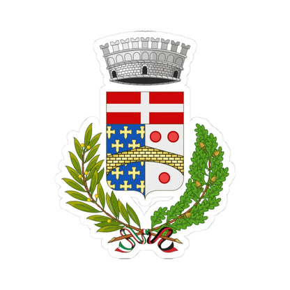 Pontboset-Stemma (Italy) (Coat of Arms) STICKER Vinyl Kiss-Cut Decal 3 Inch White - The Sticker Space