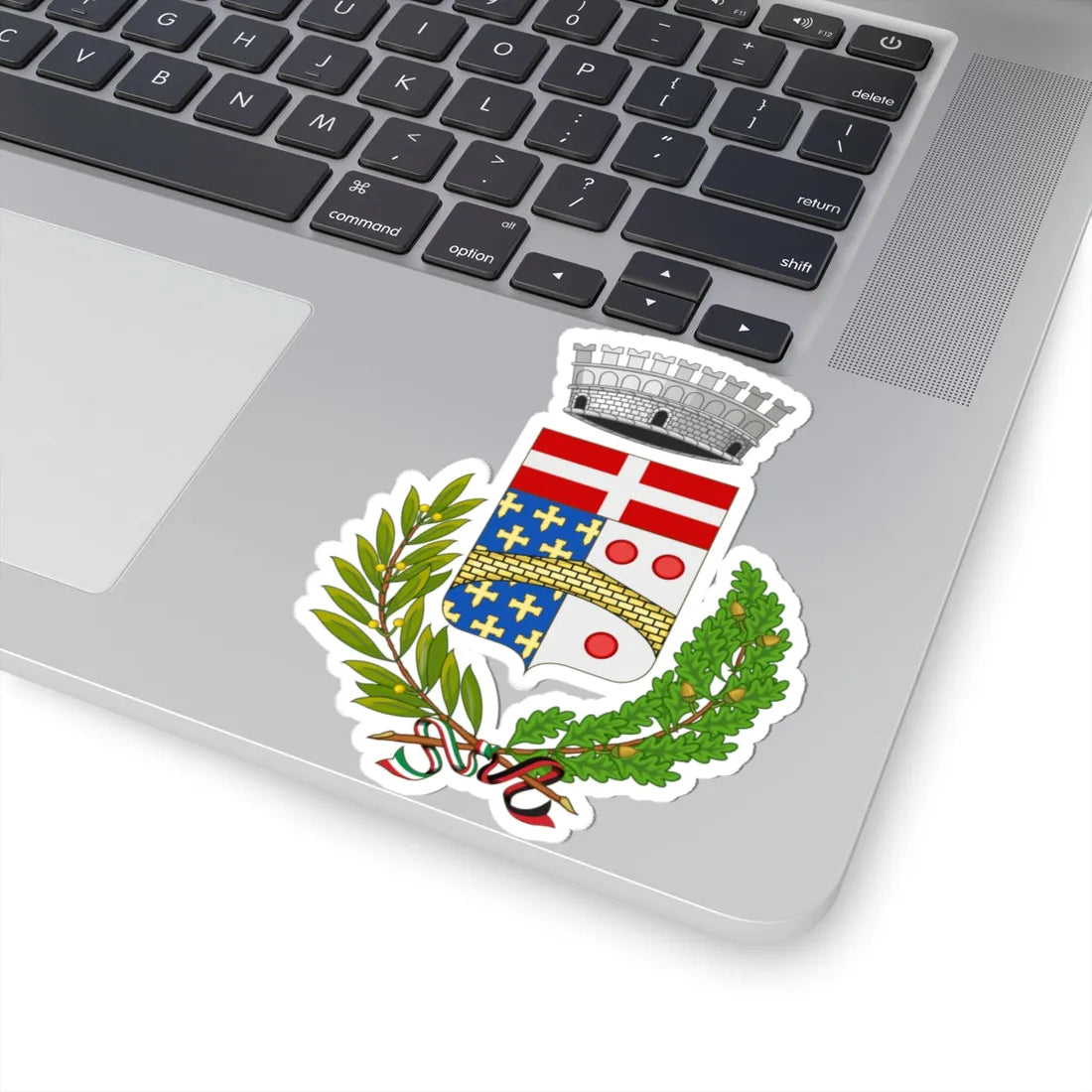Pontboset-Stemma (Italy) (Coat of Arms) STICKER Vinyl Kiss-Cut Decal - The Sticker Space