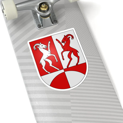 PonteCapriasca-coat of arms (Switzerland) (Coat of Arms) STICKER Vinyl Kiss-Cut Decal - The Sticker Space