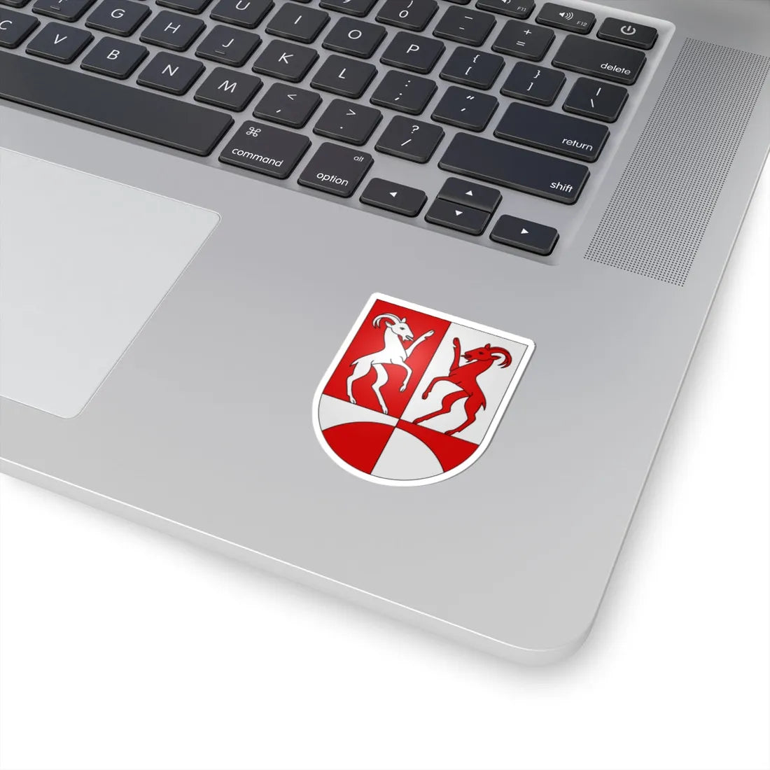 PonteCapriasca-coat of arms (Switzerland) (Coat of Arms) STICKER Vinyl Kiss-Cut Decal - The Sticker Space