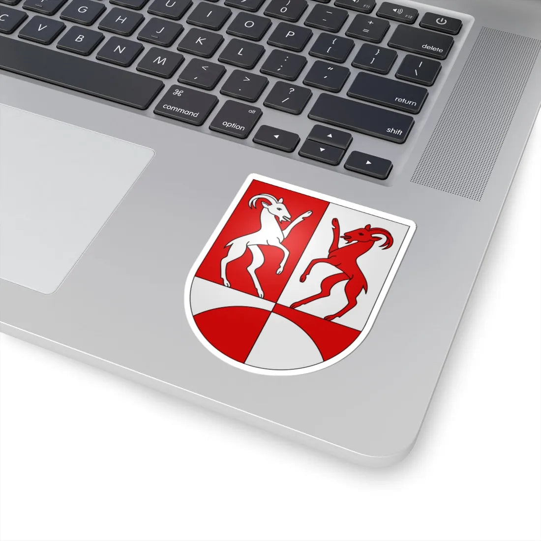 PonteCapriasca-coat of arms (Switzerland) (Coat of Arms) STICKER Vinyl Kiss-Cut Decal - The Sticker Space