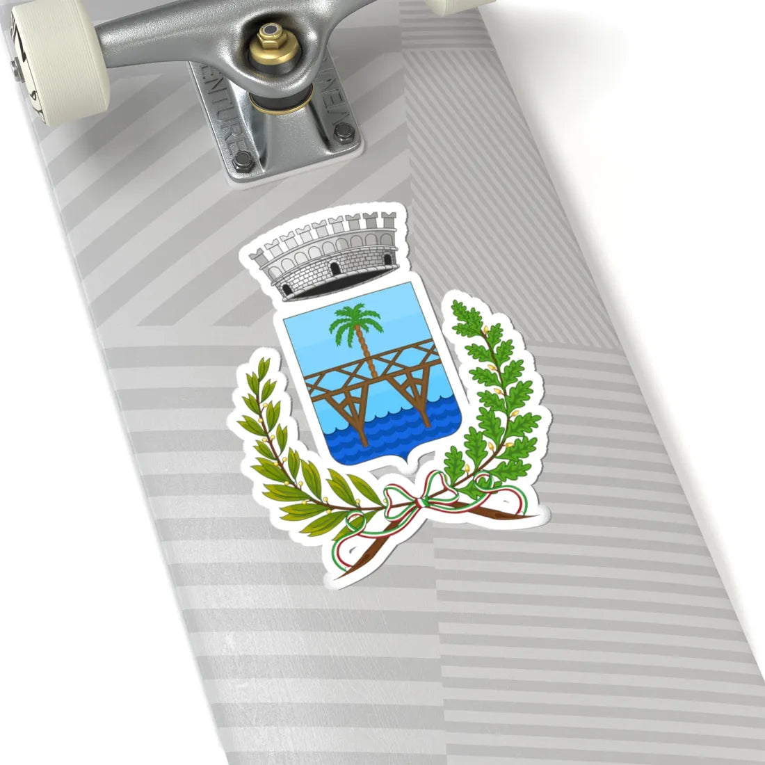 Pontedassio-Stemma (Italy) (Coat of Arms) STICKER Vinyl Kiss-Cut Decal - The Sticker Space