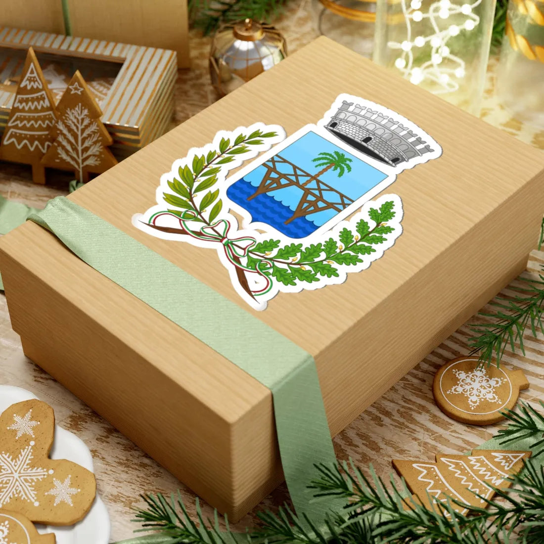 Pontedassio-Stemma (Italy) (Coat of Arms) STICKER Vinyl Kiss-Cut Decal - The Sticker Space