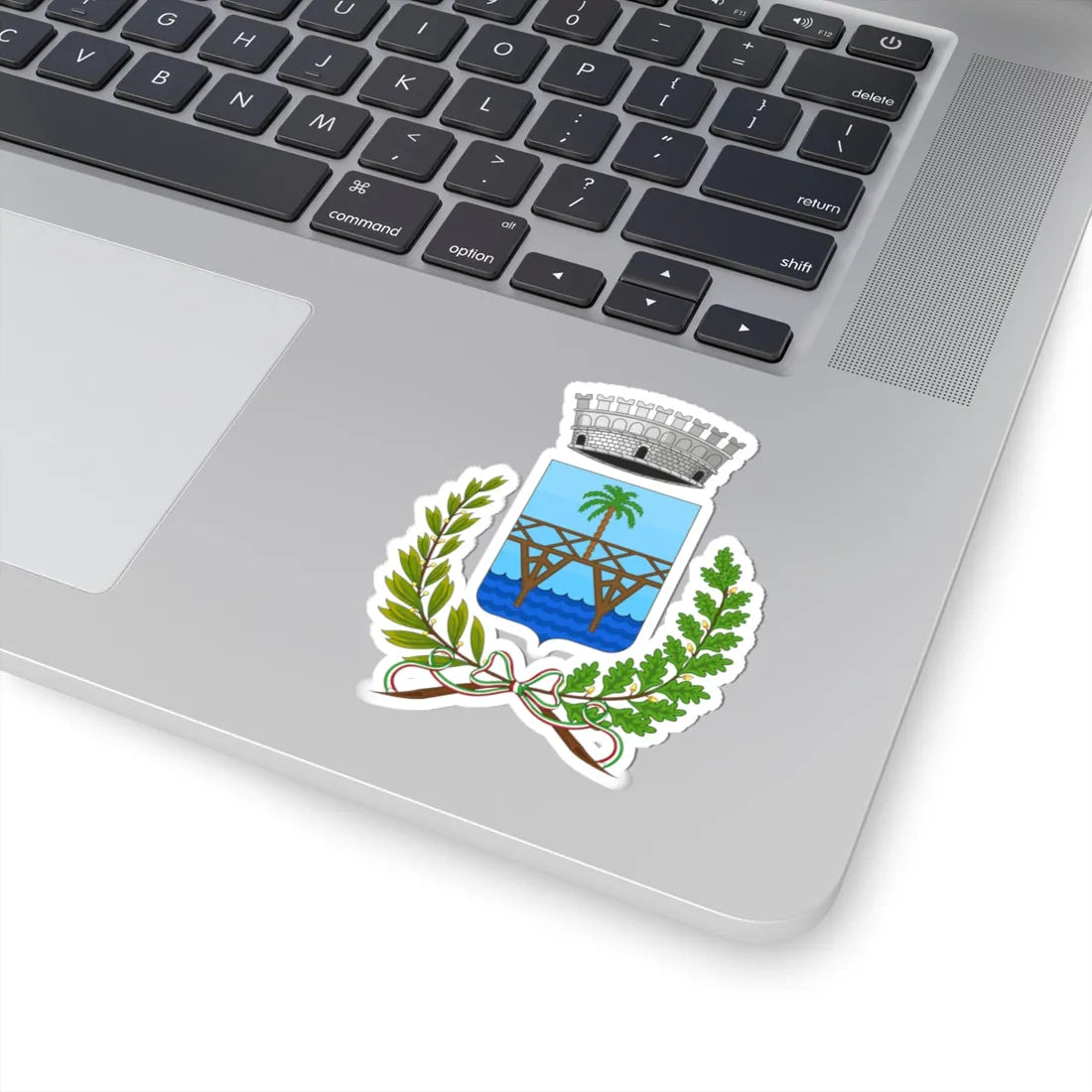 Pontedassio-Stemma (Italy) (Coat of Arms) STICKER Vinyl Kiss-Cut Decal - The Sticker Space