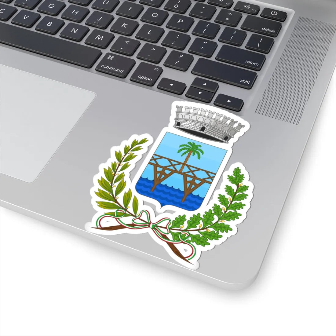 Pontedassio-Stemma (Italy) (Coat of Arms) STICKER Vinyl Kiss-Cut Decal - The Sticker Space