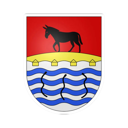 PonteTresa-coat of arms (Switzerland) (Coat of Arms) STICKER Vinyl Kiss-Cut Decal 2 Inch White - The Sticker Space