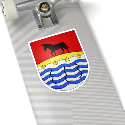 PonteTresa-coat of arms (Switzerland) (Coat of Arms) STICKER Vinyl Kiss-Cut Decal - The Sticker Space