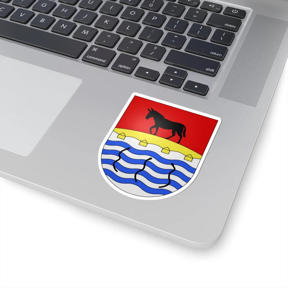 PonteTresa-coat of arms (Switzerland) (Coat of Arms) STICKER Vinyl Kiss-Cut Decal - The Sticker Space