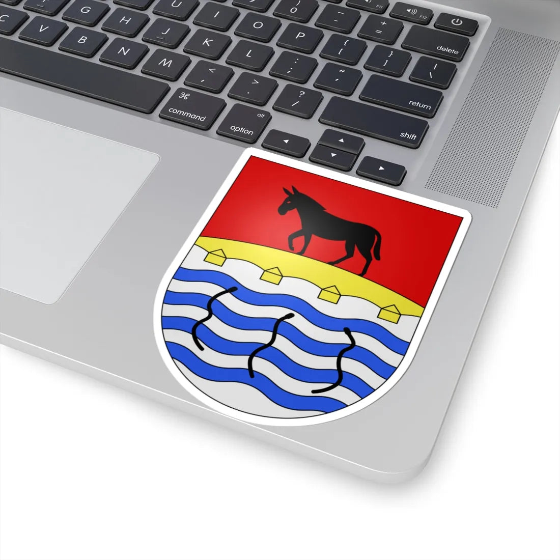 PonteTresa-coat of arms (Switzerland) (Coat of Arms) STICKER Vinyl Kiss-Cut Decal - The Sticker Space