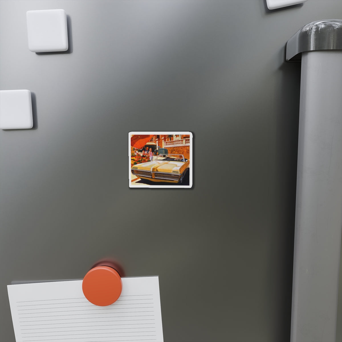 Pontiac advertisement (Magazine Illustration) Refrigerator Magnet-The Sticker Space