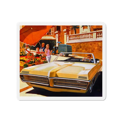 Pontiac advertisement (Magazine Illustration) Refrigerator Magnet - The Sticker Space
