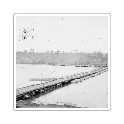 Pontoon Bridge Across The James River-2 (U.S. Civil War) STICKER Vinyl Die-Cut Decal White Die-Cut 5 Inch - The Sticker Space