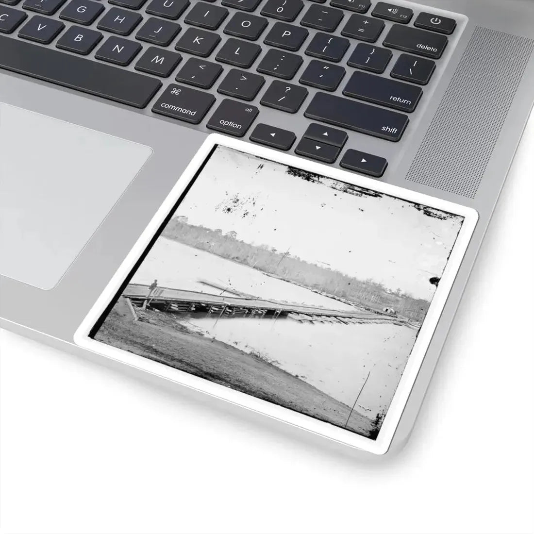 Pontoon Bridge Across the James River-2 (U.S. Civil War) STICKER Vinyl Kiss-Cut Decal - The Sticker Space