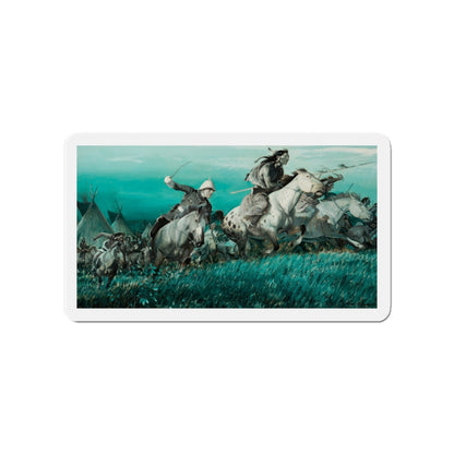 Pony Soldier (Magazine Illustration) Refrigerator Magnet-4" x 4"-The Sticker Space