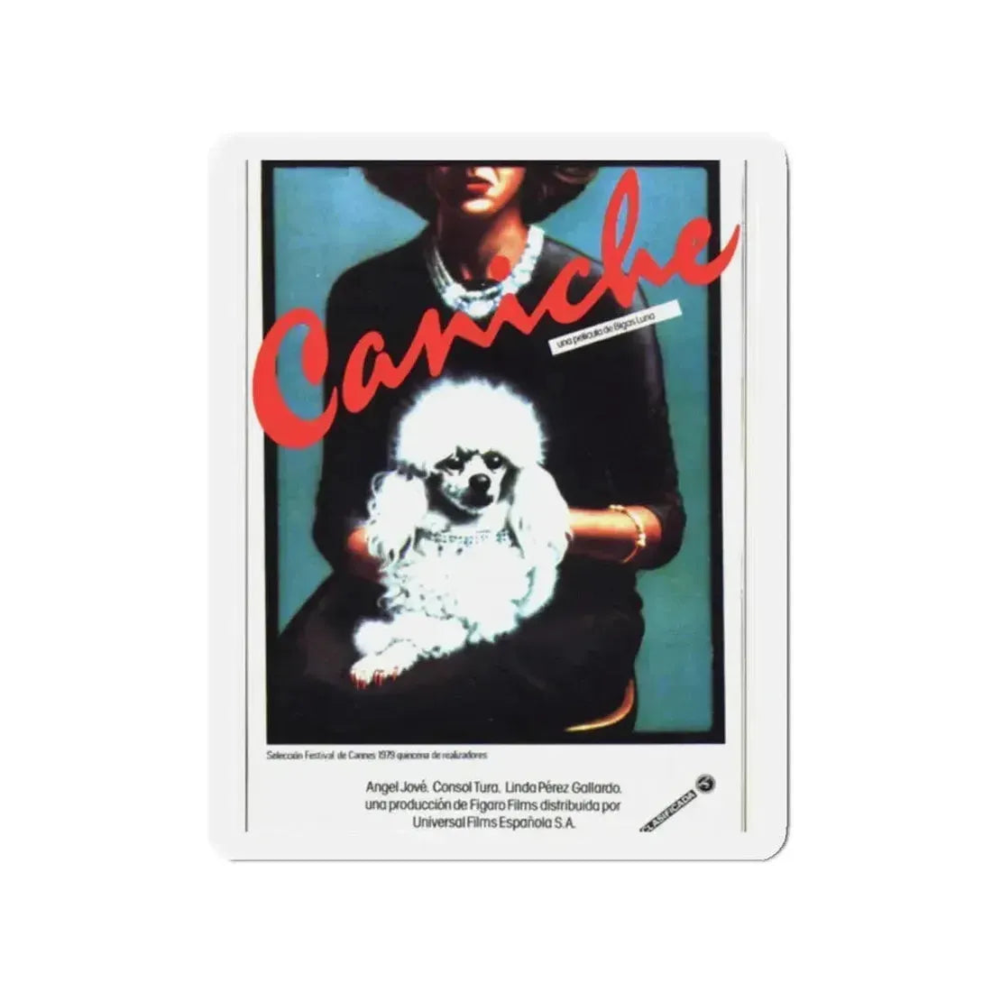 POODLE 1979 Movie Poster - Refrigerator Magnet 2 Inch Die-Cut - The Sticker Space