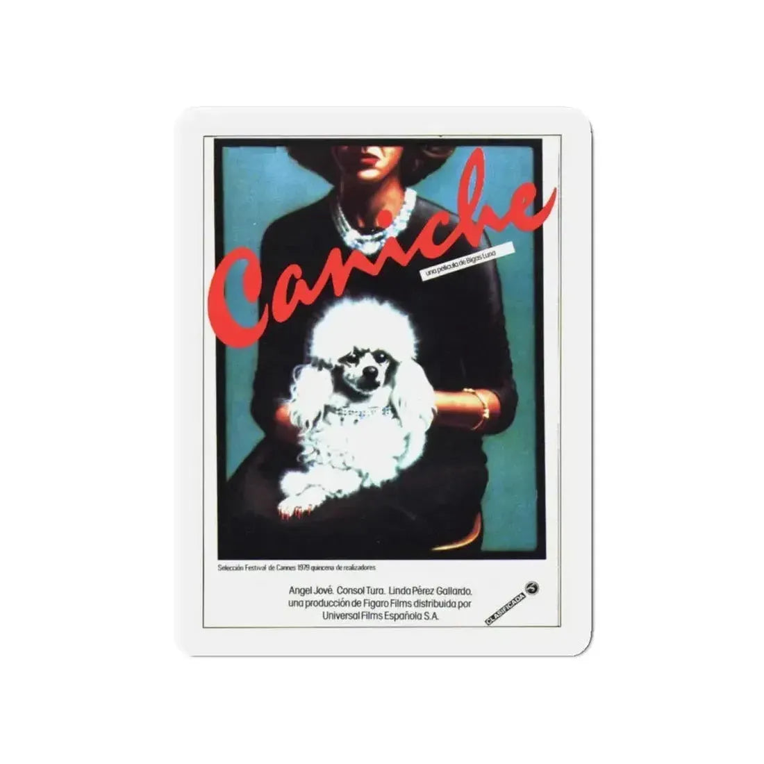 POODLE 1979 Movie Poster - Refrigerator Magnet 4 Inch Die-Cut - The Sticker Space