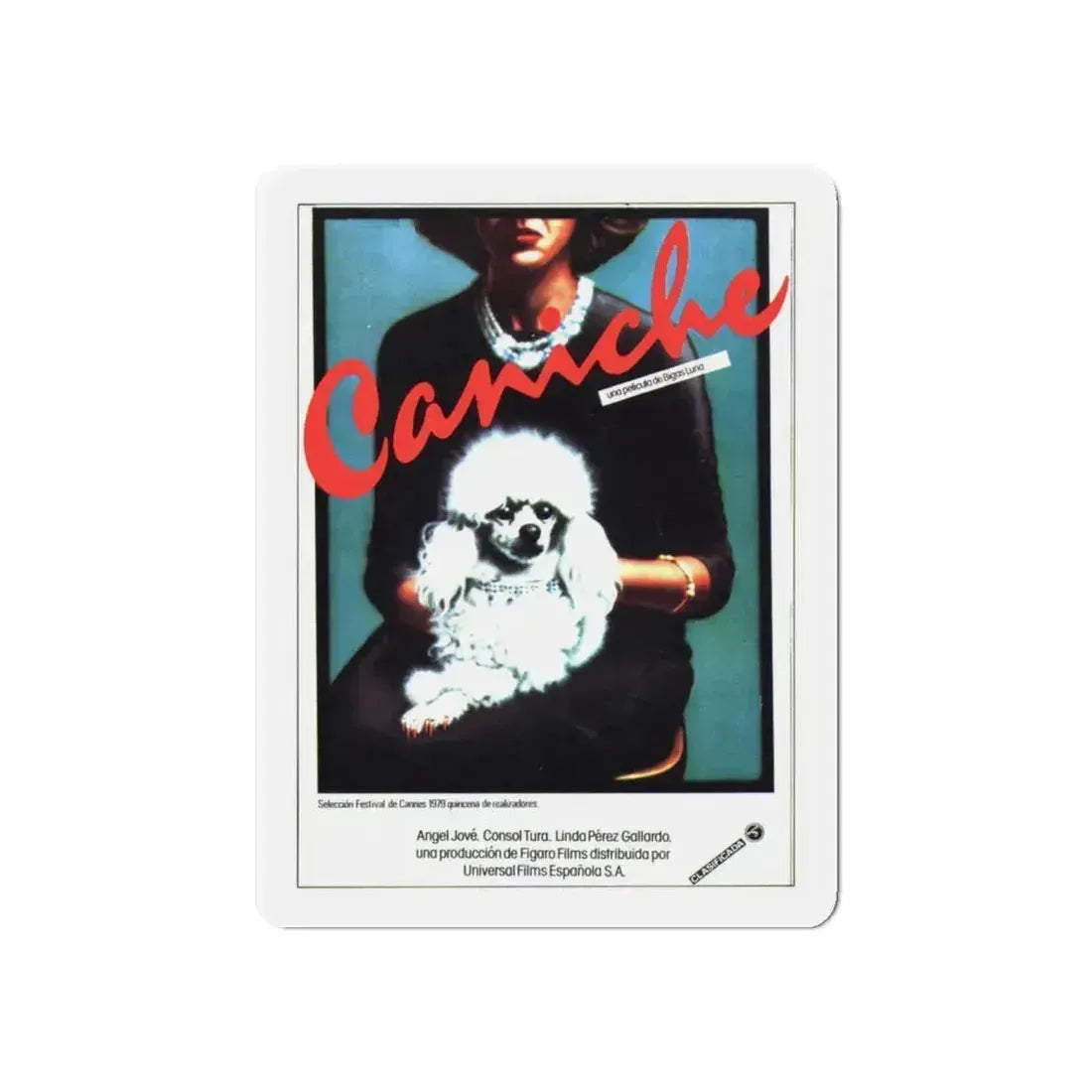 POODLE 1979 Movie Poster - Refrigerator Magnet 6 Inch Die-Cut - The Sticker Space