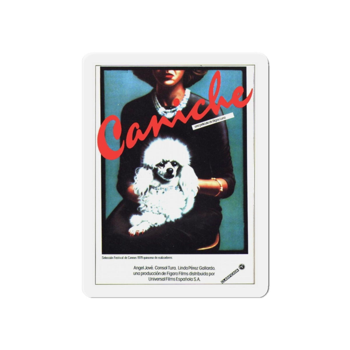 POODLE 1979 Movie Poster - Refrigerator Magnet-6" × 6"-The Sticker Space