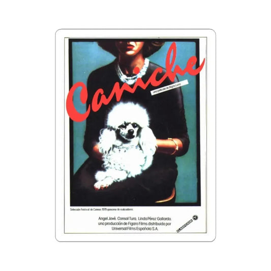 POODLE 1979 Movie Poster - STICKER Vinyl Kiss-Cut Decal 2 Inch White - The Sticker Space