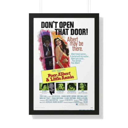 POOR ALBERT AND LITTLE ANNIE (I DISMEMBER MAMA) 1972 - Framed Movie Poster 20" x 30" Black - The Sticker Space