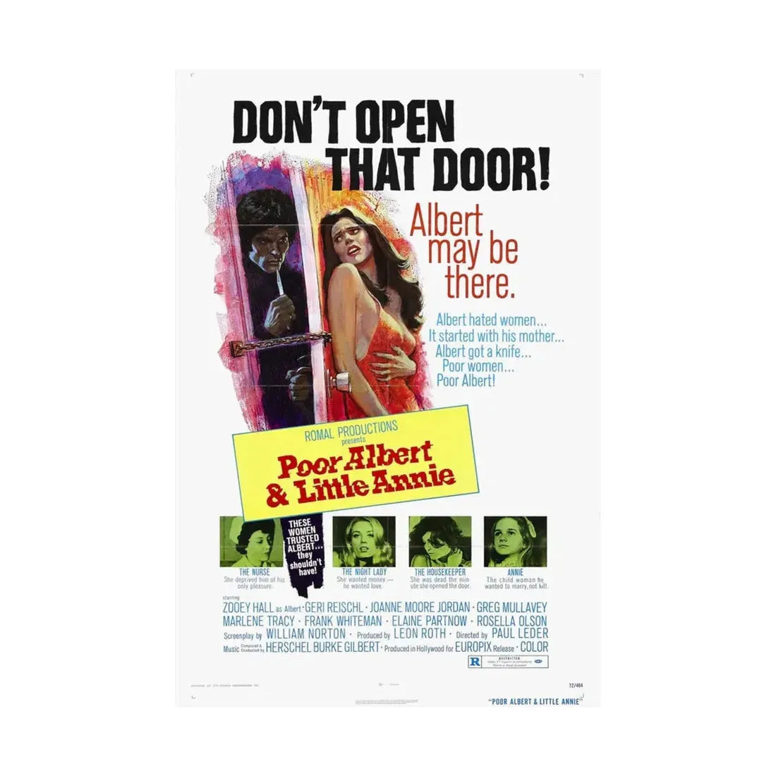 POOR ALBERT AND LITTLE ANNIE (I DISMEMBER MAMA) 1972 - Paper Movie Poster - The Sticker Space