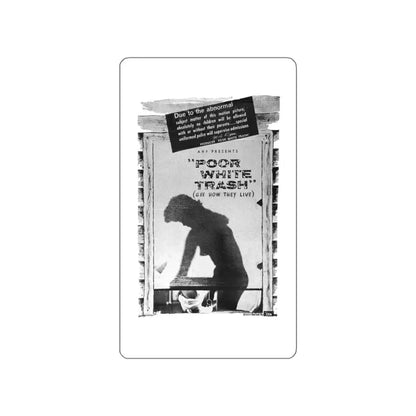 POOR WHITE TRASH 1961 Movie Poster STICKER Vinyl Die-Cut Decal 3 Inch - The Sticker Space