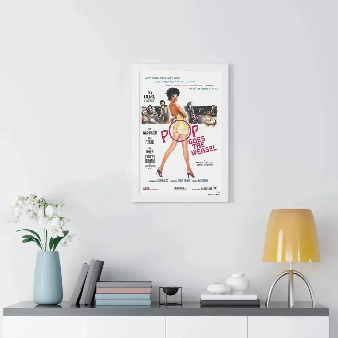 POP GOES THE WEASEL 1975 - Framed Movie Poster - The Sticker Space