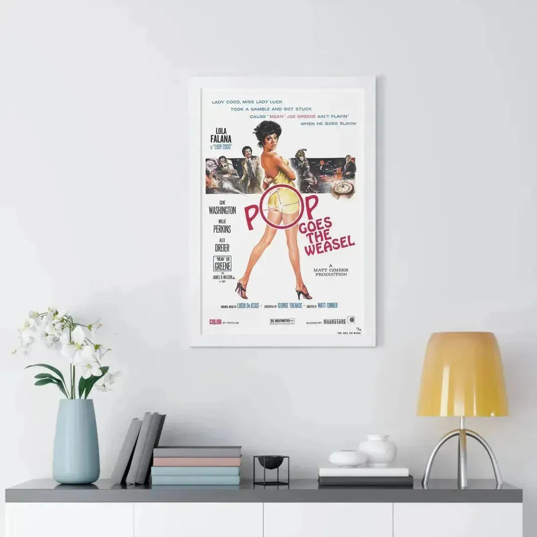 POP GOES THE WEASEL 1975 - Framed Movie Poster - The Sticker Space