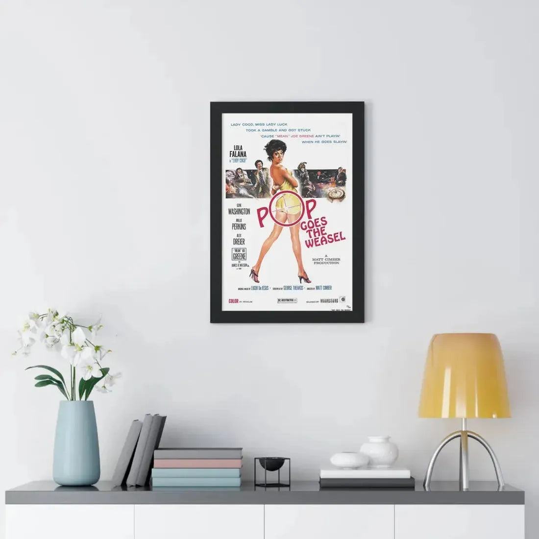 POP GOES THE WEASEL 1975 - Framed Movie Poster - The Sticker Space