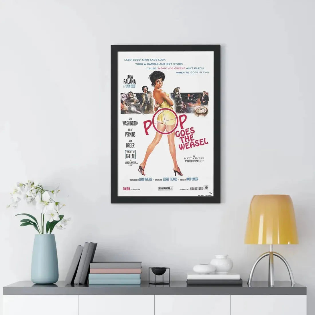 POP GOES THE WEASEL 1975 - Framed Movie Poster - The Sticker Space