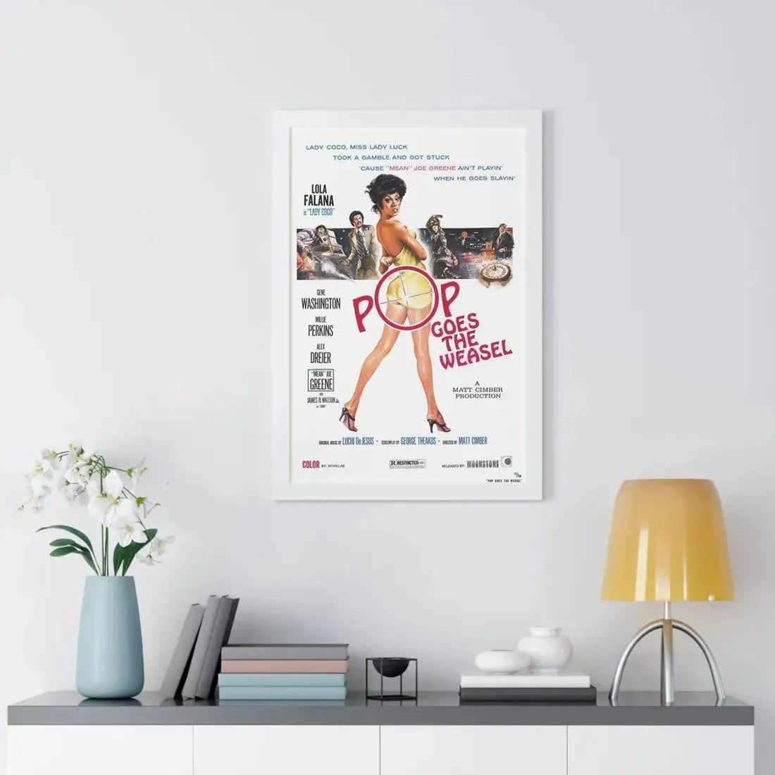 POP GOES THE WEASEL 1975 - Framed Movie Poster - The Sticker Space