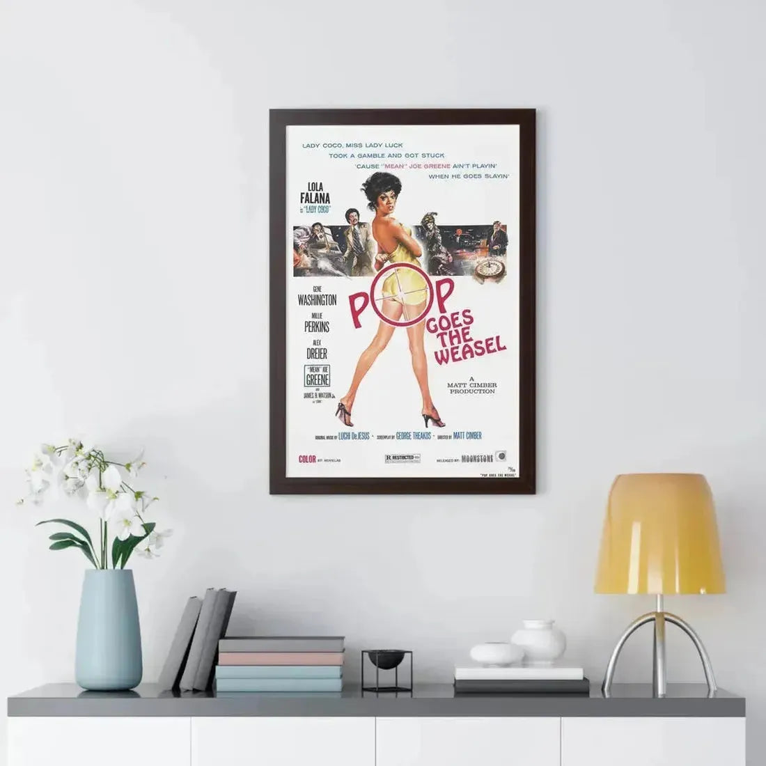 POP GOES THE WEASEL 1975 - Framed Movie Poster - The Sticker Space