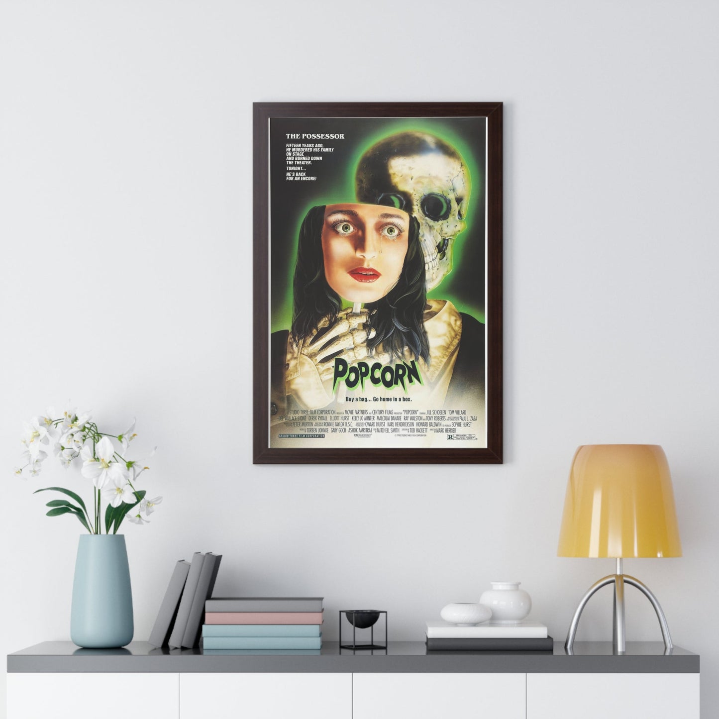 POPCORN 1991 - Framed Movie Poster-The Sticker Space