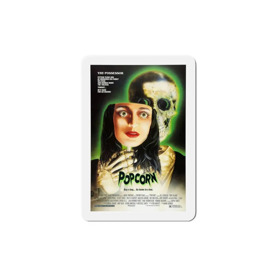 Popcorn 1991 Movie Poster Refrigerator Magnet - The Sticker Space