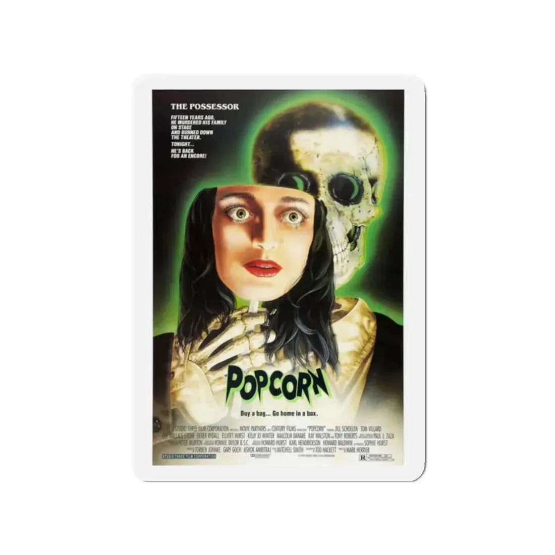 POPCORN 1991 Movie Poster - Refrigerator Magnet - The Sticker Space