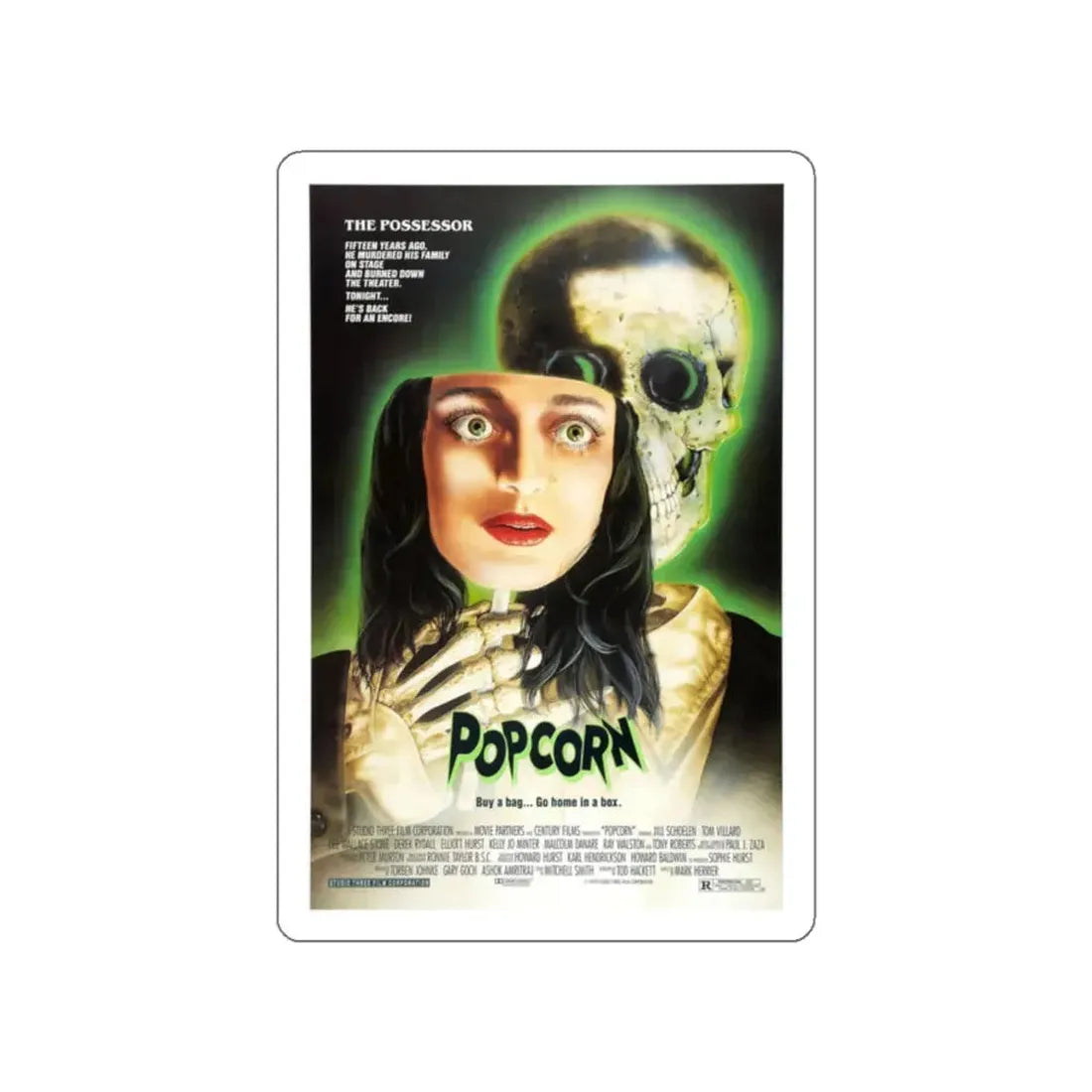 POPCORN 1991 Movie Poster STICKER Vinyl Die-Cut Decal 2 Inch - The Sticker Space