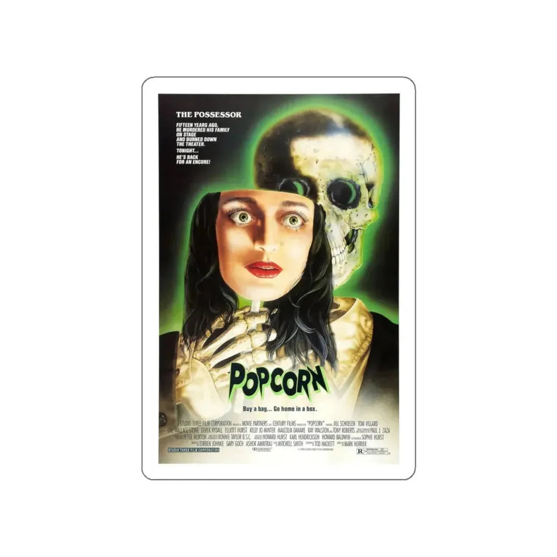 POPCORN 1991 Movie Poster STICKER Vinyl Die-Cut Decal 6 Inch - The Sticker Space