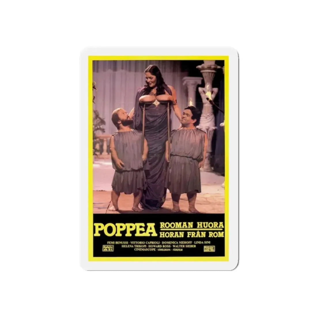 POPPEA 1972 Movie Poster - Refrigerator Magnet - The Sticker Space