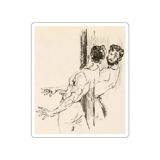 Poppy Island, Blue Book Magazine Illustration (Magazine Illustration) STICKER Vinyl Die-Cut Decal White Die-Cut 2 Inch - The Sticker Space