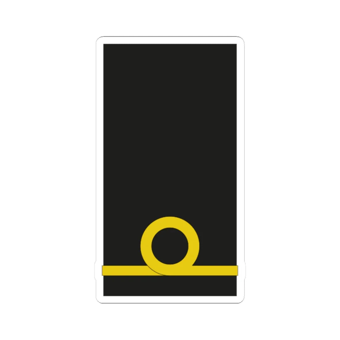 POR Navy OFD (Portugal) (Military Rank) STICKER Vinyl Kiss-Cut Decal 3 Inch White - The Sticker Space