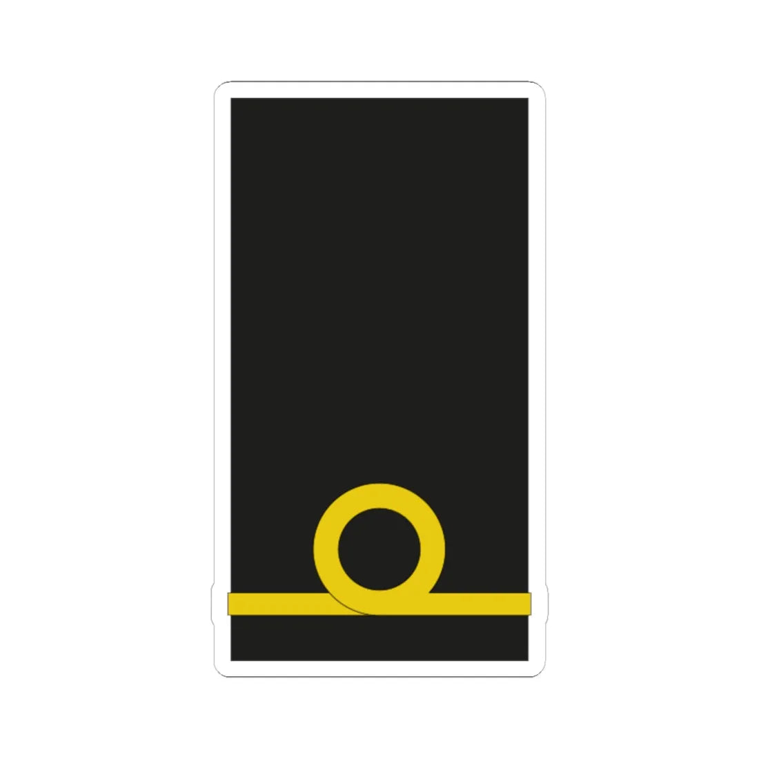 POR Navy OFD (Portugal) (Military Rank) STICKER Vinyl Kiss-Cut Decal 6 Inch White - The Sticker Space