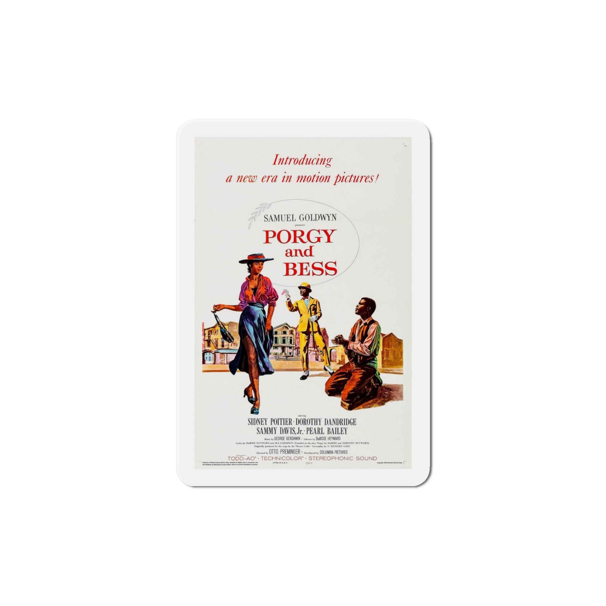 Porgy and Bess 1959 Movie Poster Die-Cut Magnet-5 Inch-The Sticker Space