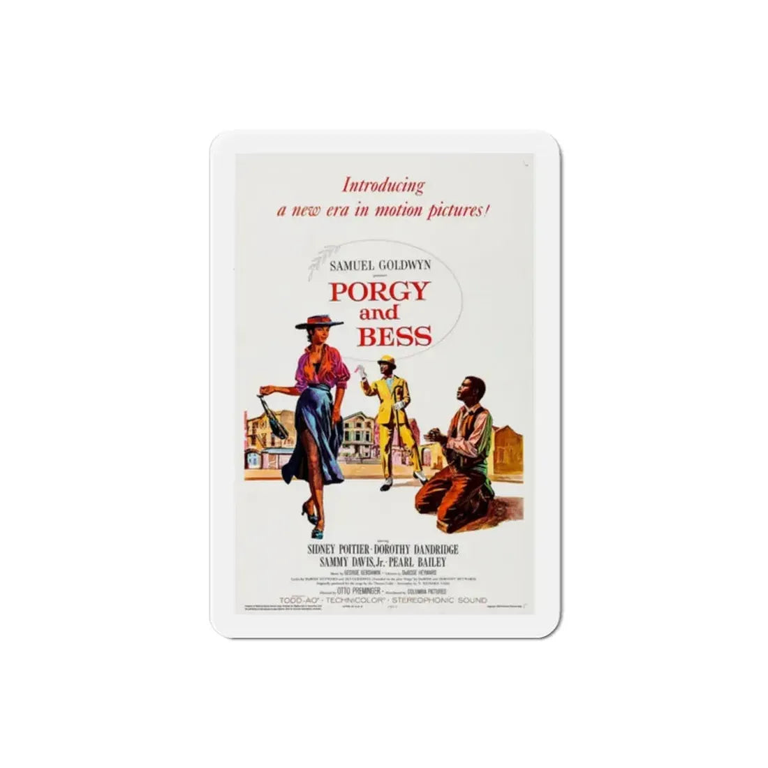 Porgy and Bess 1959 Movie Poster Refrigerator Magnet 2 Inch - The Sticker Space
