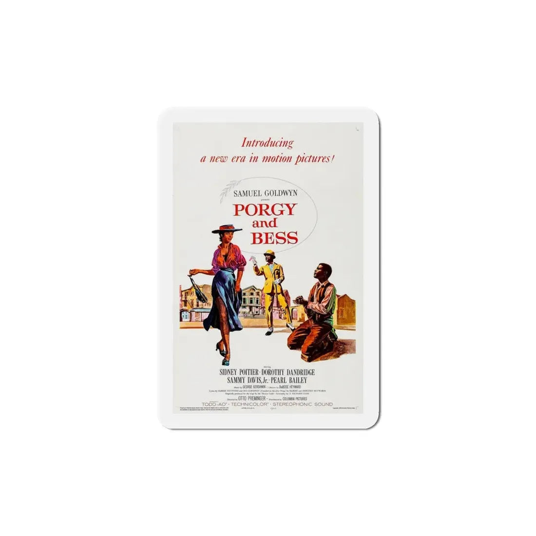 Porgy and Bess 1959 Movie Poster Refrigerator Magnet - The Sticker Space