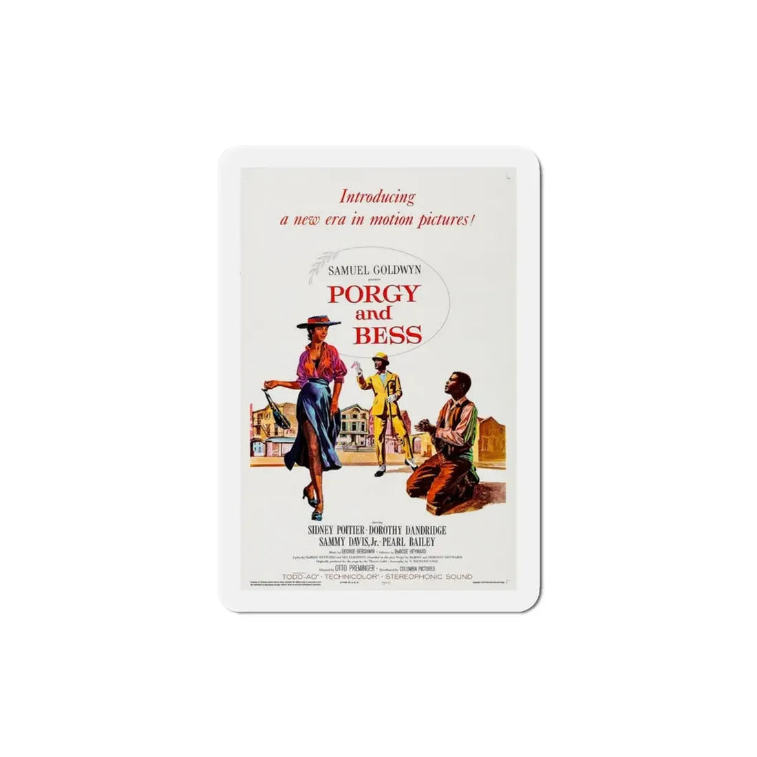 Porgy and Bess 1959 Movie Poster Refrigerator Magnet - The Sticker Space